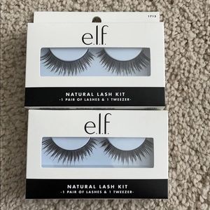 2 pair elf natural eyelash kit with tweezers